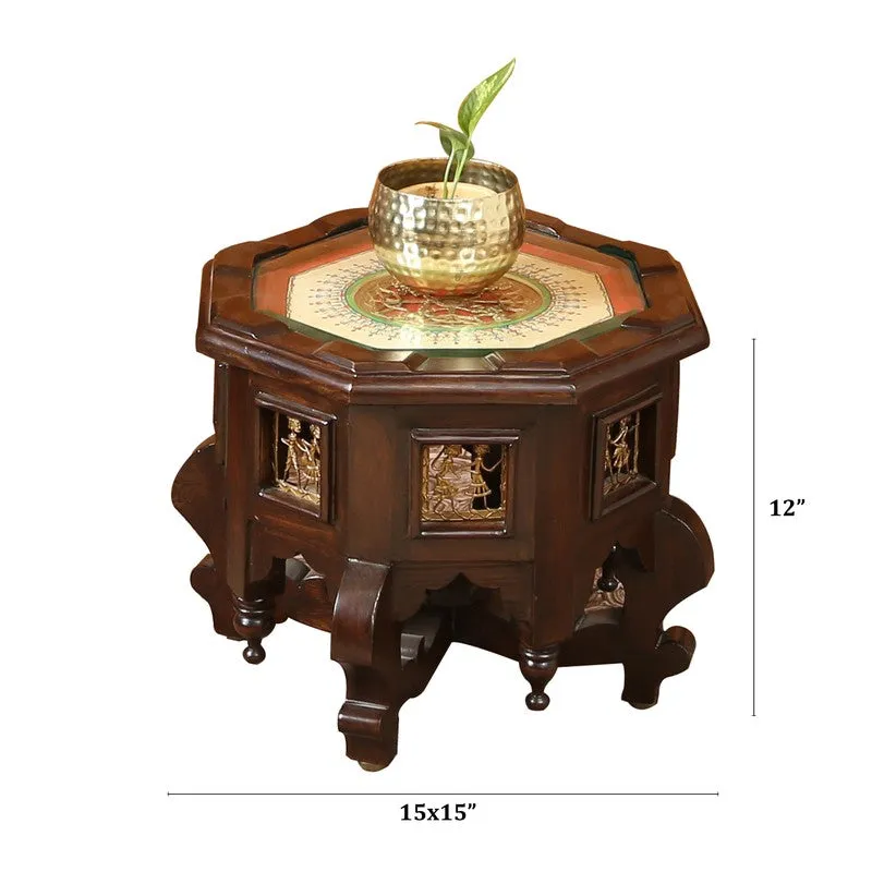 Princess Teak Wood Side Table media 5
