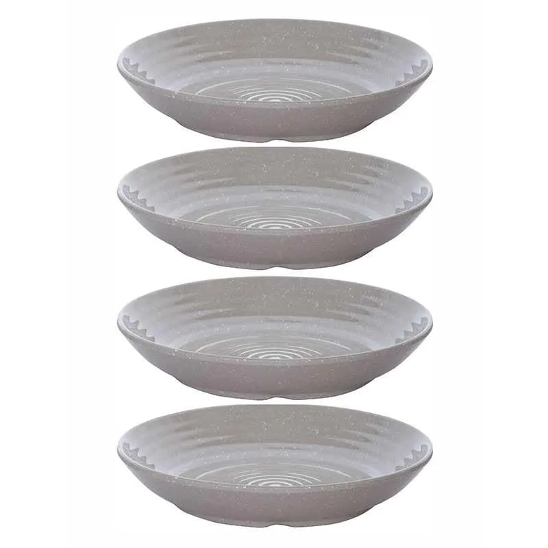 Frieda Melamine Pasta Plate - Grey - Set of Four media 3