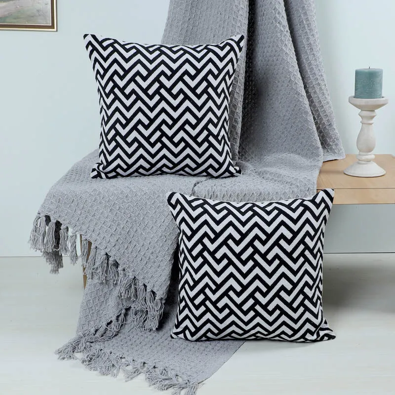 Cirra Cotton Throw & Cushion - Three Piece Set media 1