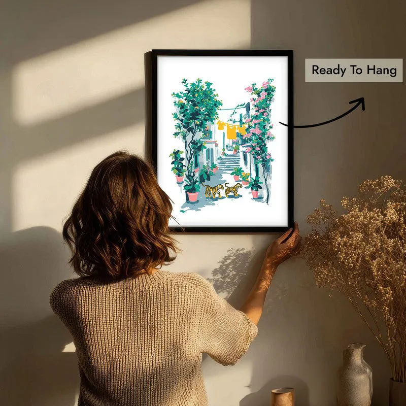Outdoor Living Canvas Wall Painting - Black Frame media 7