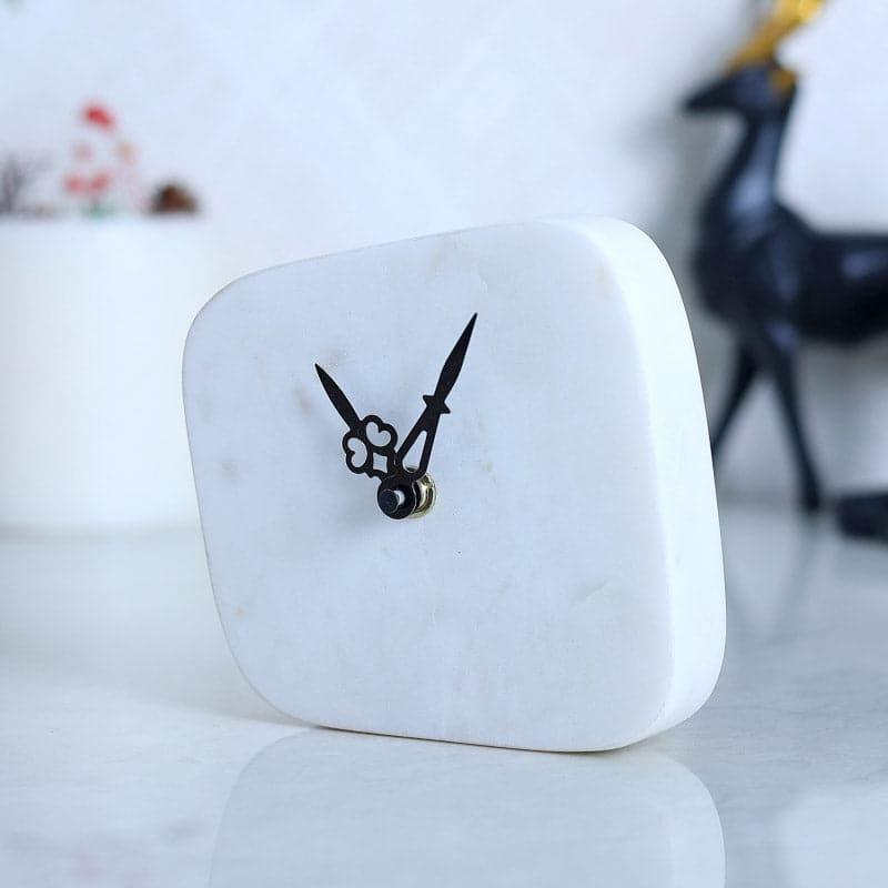 Estora Hand Crafted Marble Table Clock media 3
