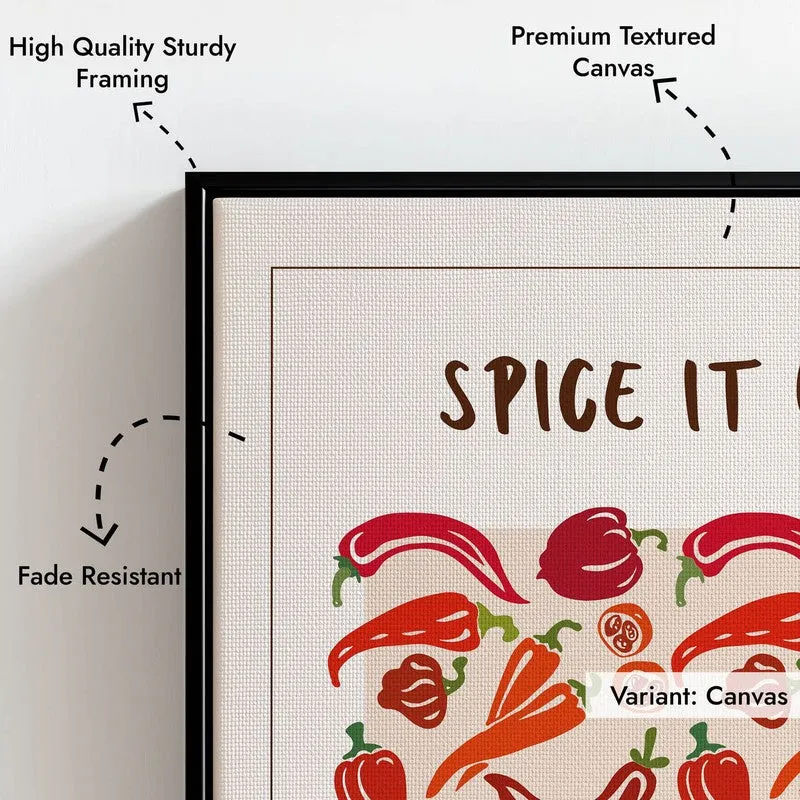 Spice it Up Archival Canvas Wall Art - Black media 7