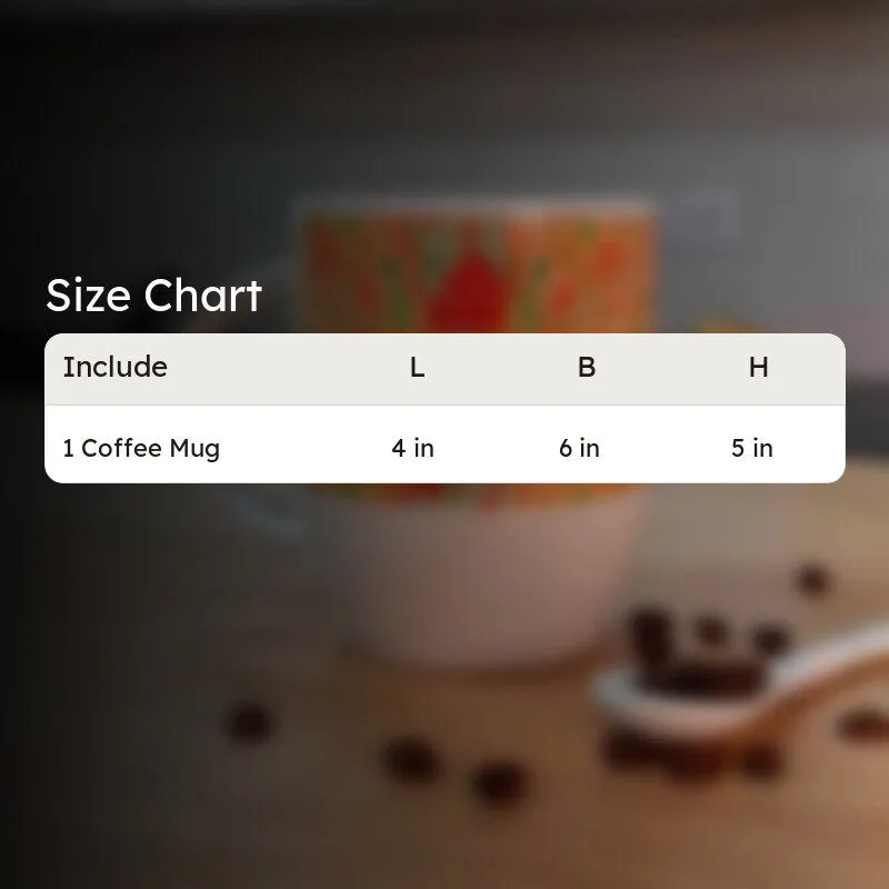 Mughal Ceramic Coffee Mug (325 mL) media 6