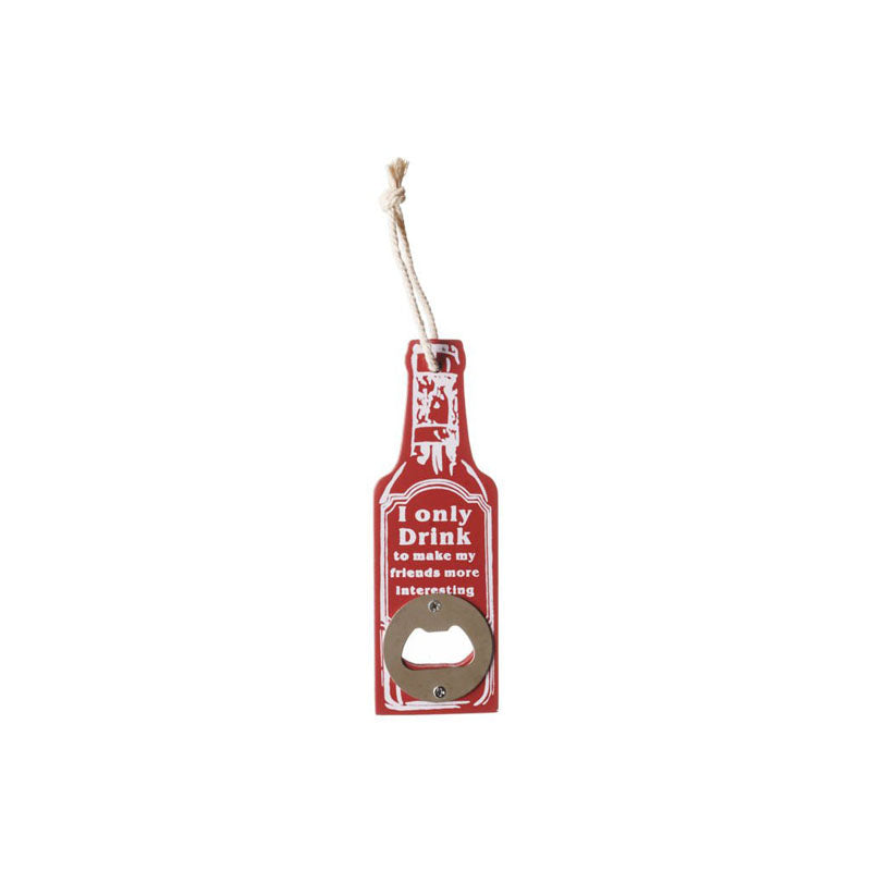 Drink To Make Friends Bottle Opener (Red) - Set Of Two media 5