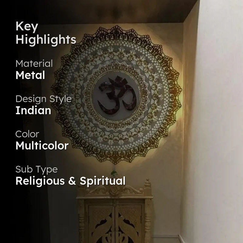 Aurum Aum Modern Metal Wall Accent media 2