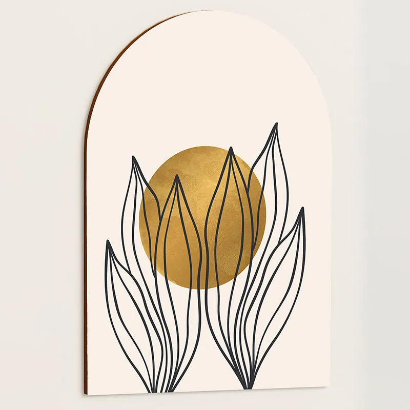 Shimmering Silhouette MDF Floral Wall Art media 3