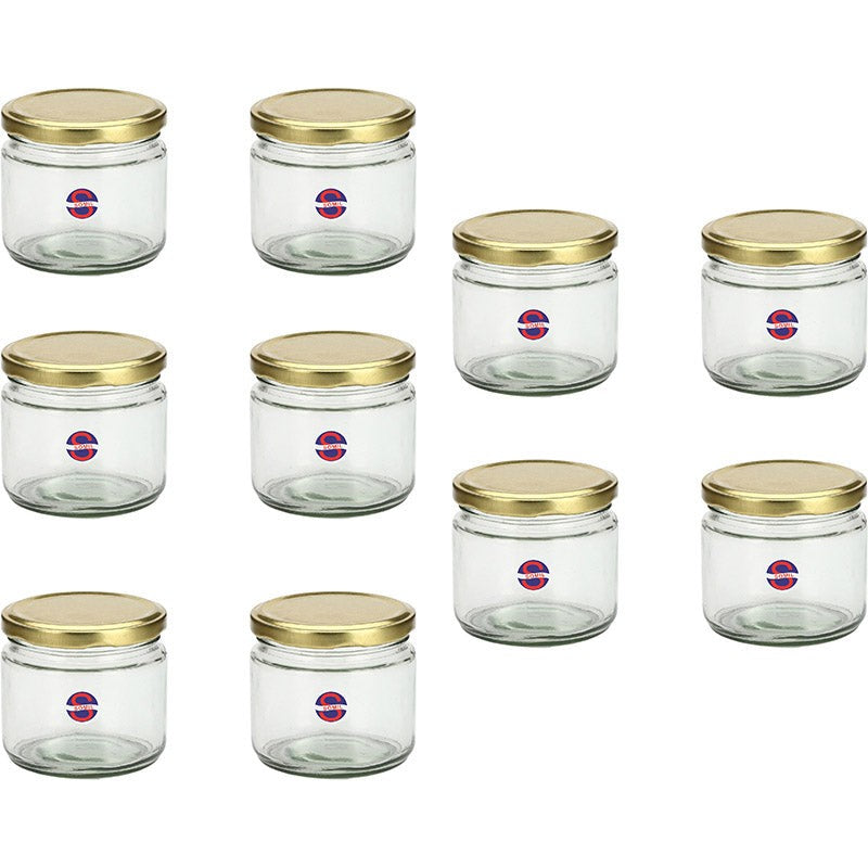 Statio Transparent Glass Storage Jar (350 mL Each) - Set Of Ten media 4