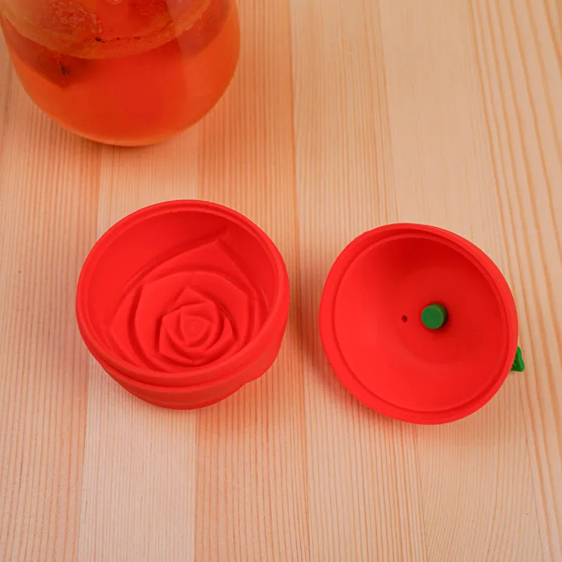 Rose Silicone Ice Mould - Red media 1