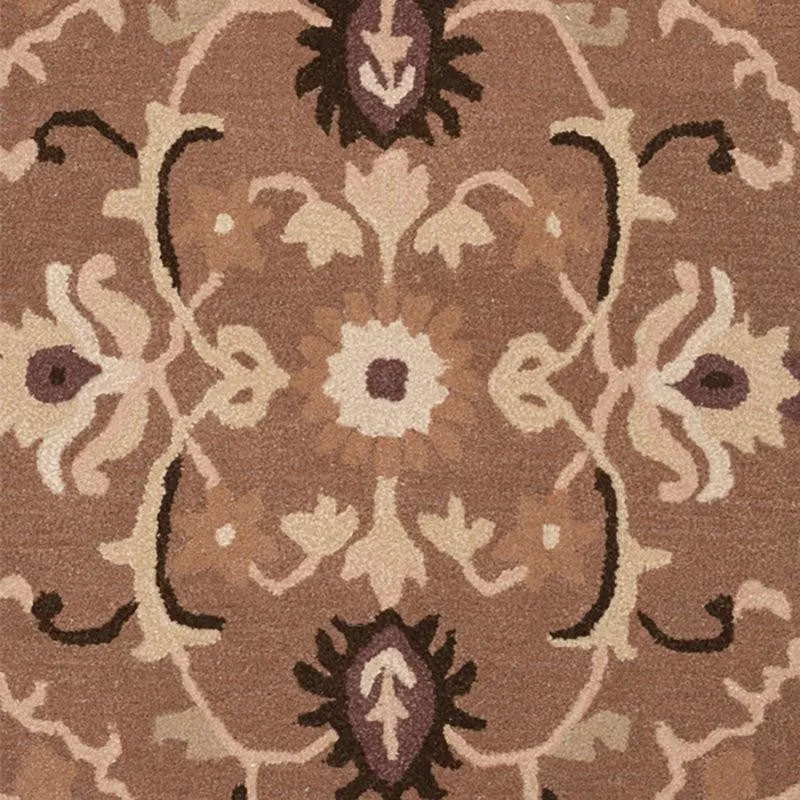 Mithras Hand Tufted Ethnic Wool & Nylon Carpet - Brown media 7