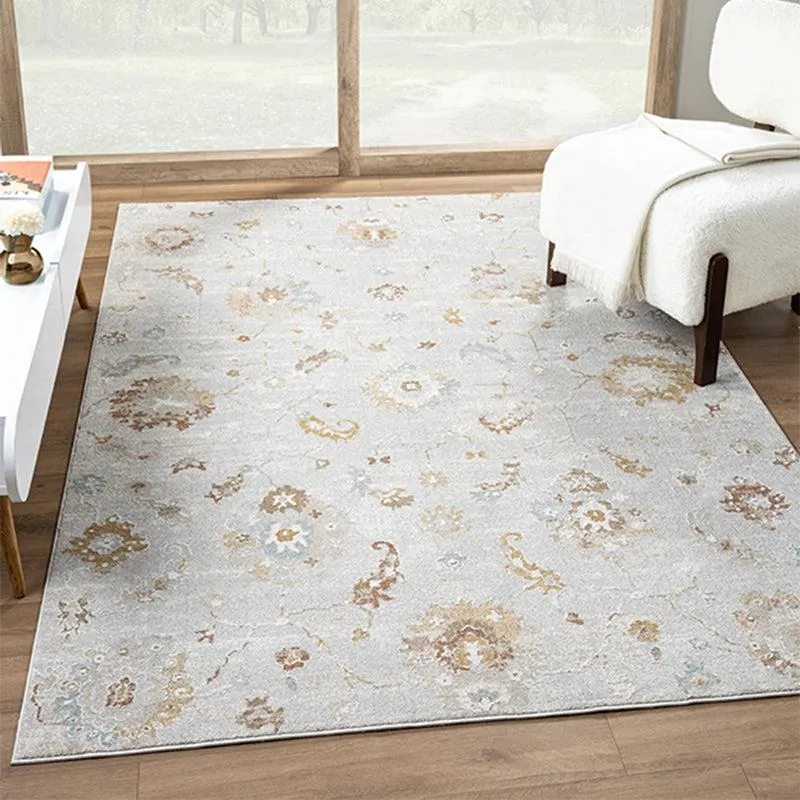 Nadiya Ethnic Carpet - Grey & Brown media 3