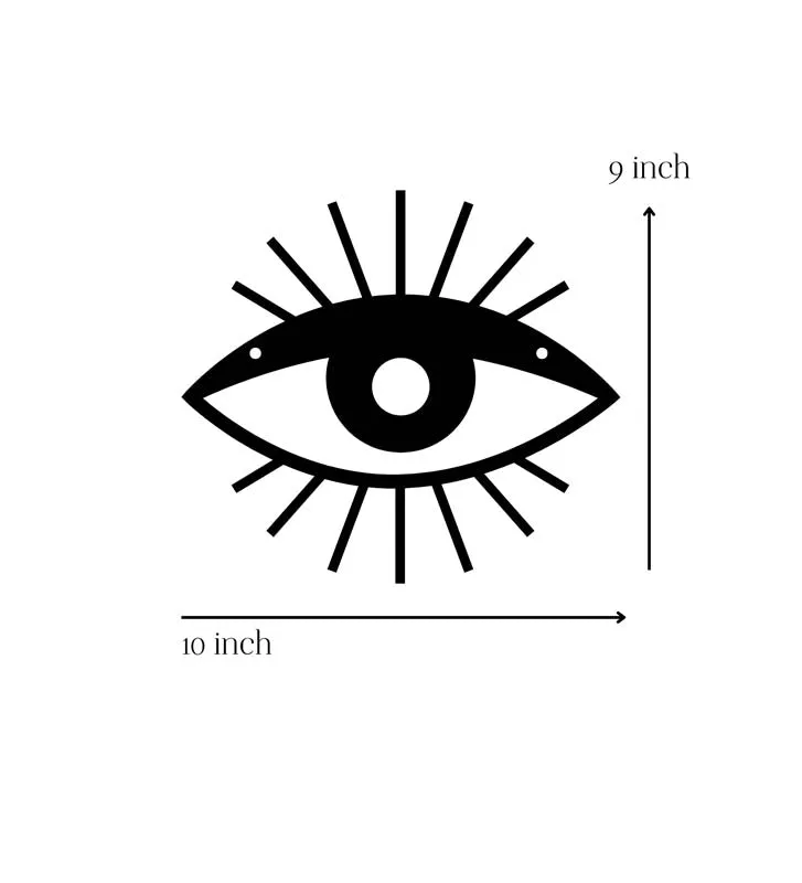 Evil Eye Symbol Mild Steel Wall Accent media 5