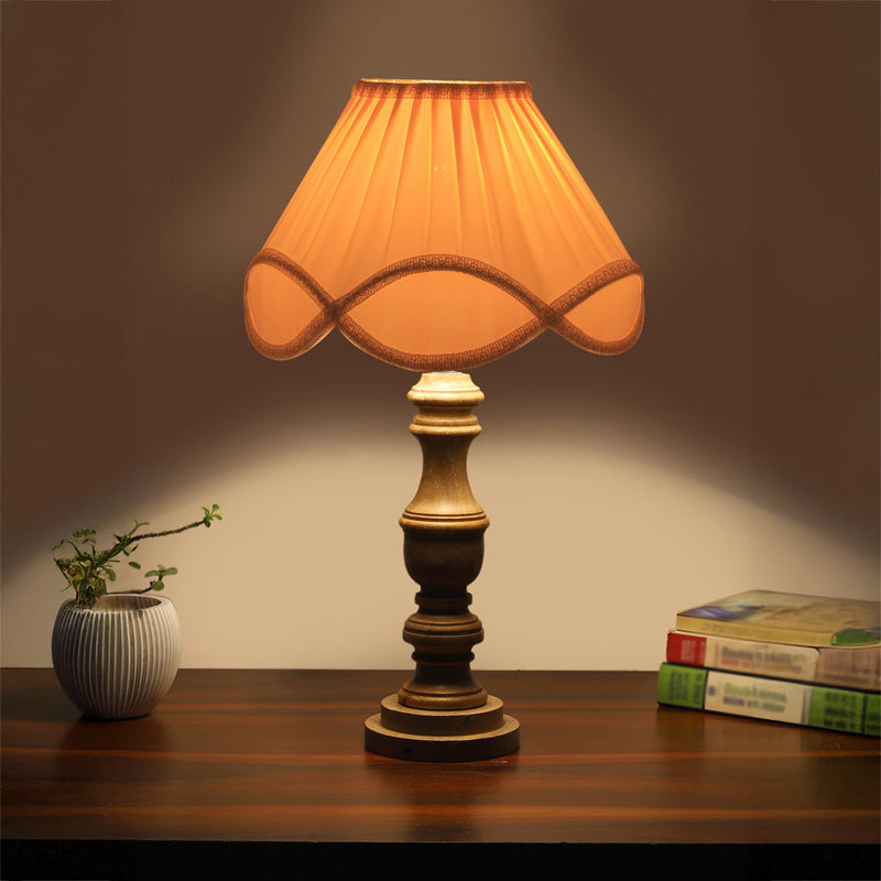 Valencia Wooden Table Lamp - White