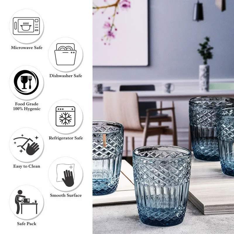 Urban Glass Drinking Glasses (300 mL Each) - Set Of Six media 5