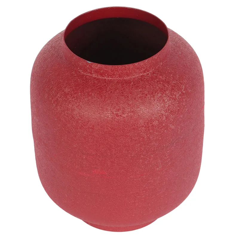 Laure Iron Vase (Red) - Set Of Two media 5