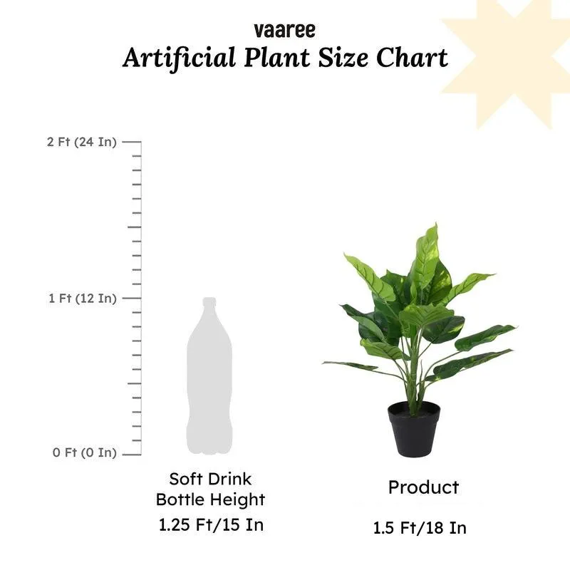Faux Touch Pothos Bonsai In Black Plastic Pot - 45 cms media 6