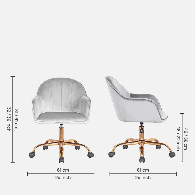 Chairon Metal Office Chair  -  Grey media 9