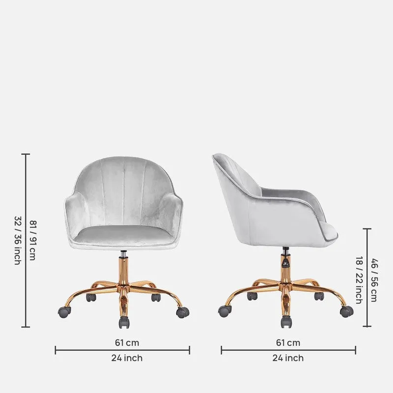 Chairon Metal Office Chair - Grey media 9