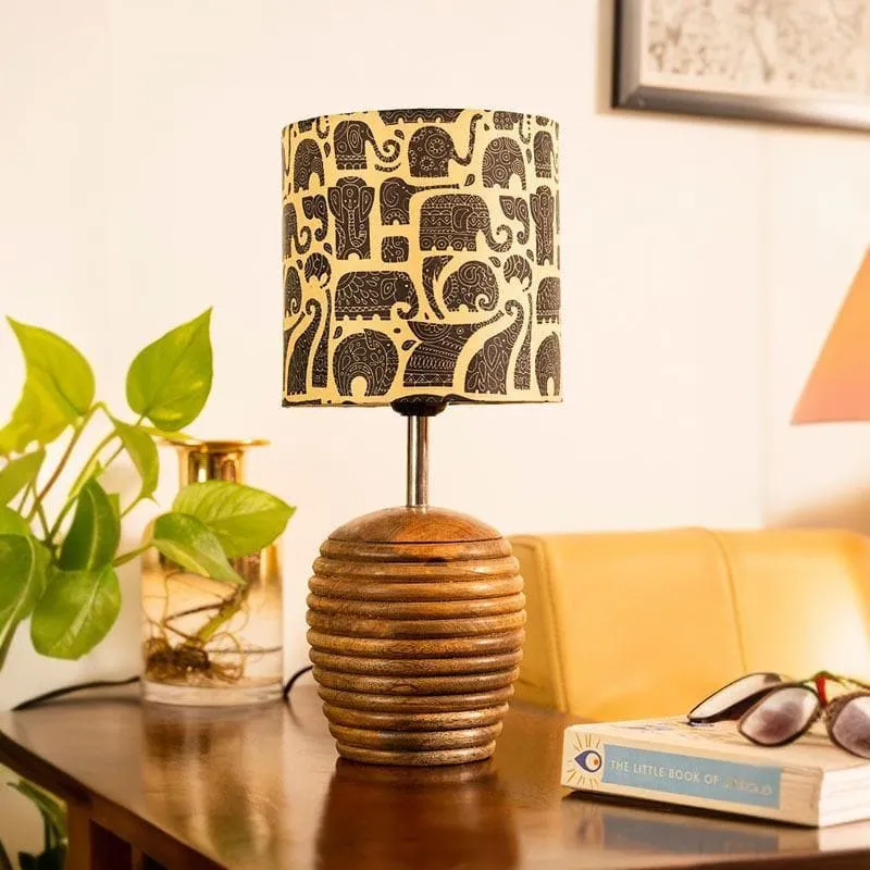 Zoo Glow Fabric Table Lamp - Ivory,Black media 3