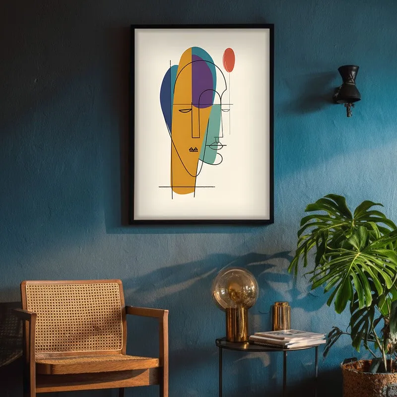 Line Of Thought Framed Canvas Wall Painting media 4
