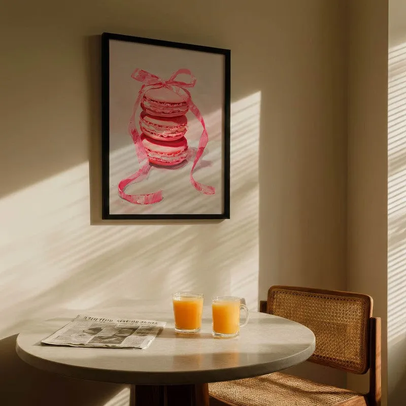 Macaron Magic Archival Canvas Wall Art - Black media 5