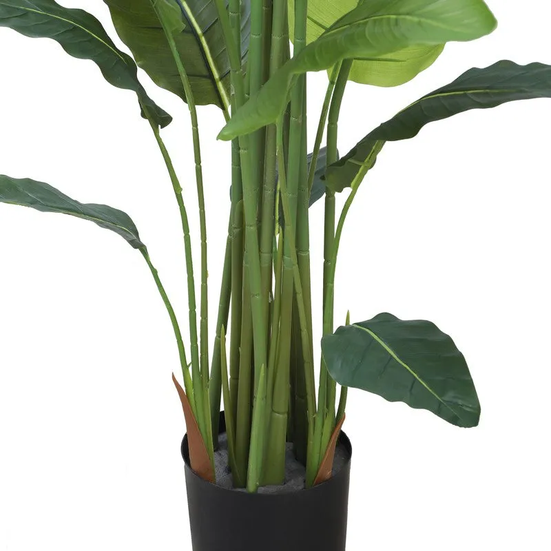 Green Haven Artificial Plant With Black Plastic Pot - 6.3 ft media 7