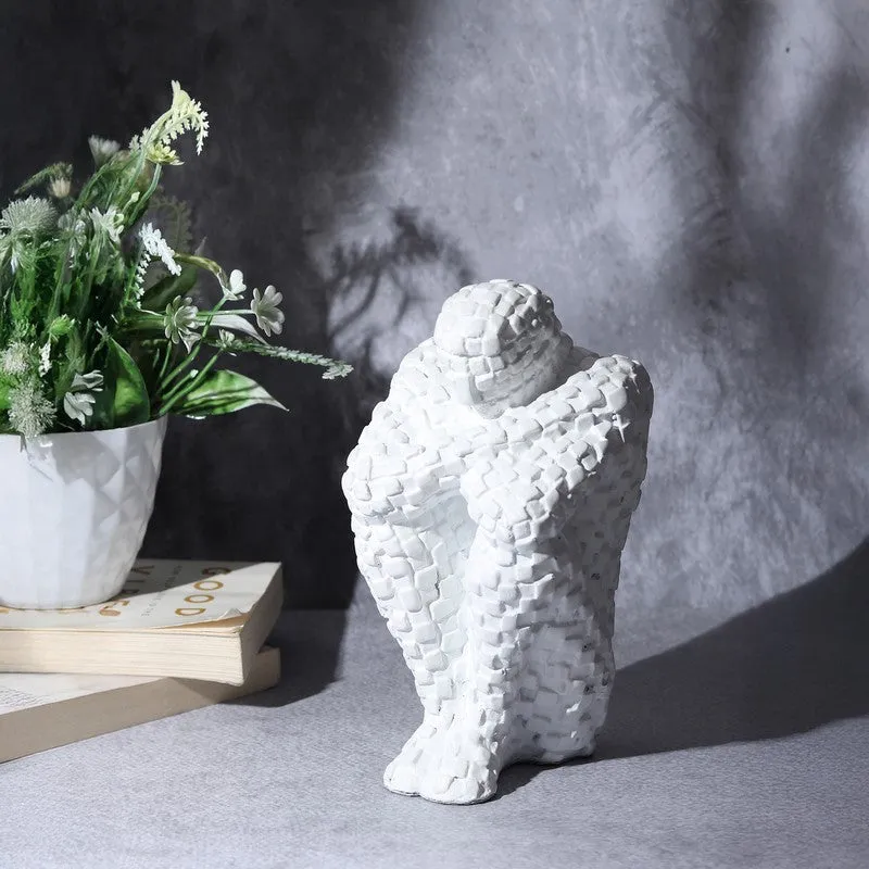 Secluded Thinker Showpiece - White media 1