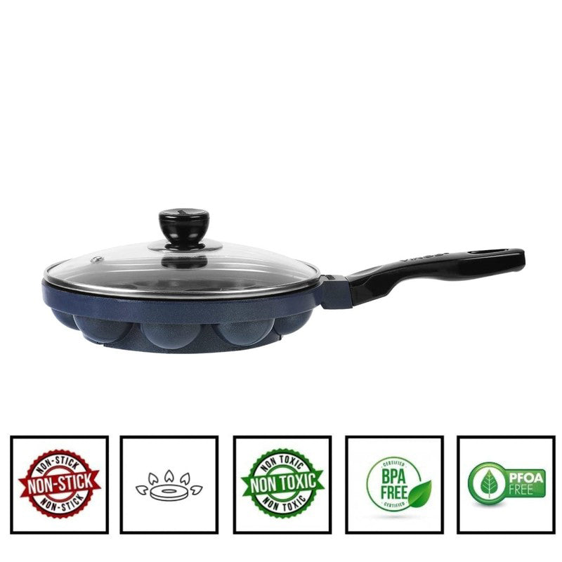 Vinod Raven Non-Stick Paniyaram Pan With Lid - 11 Inches media 5