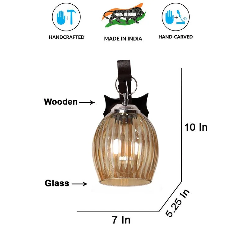 Vintage Glow Arched Glass Wall Lamp media 9