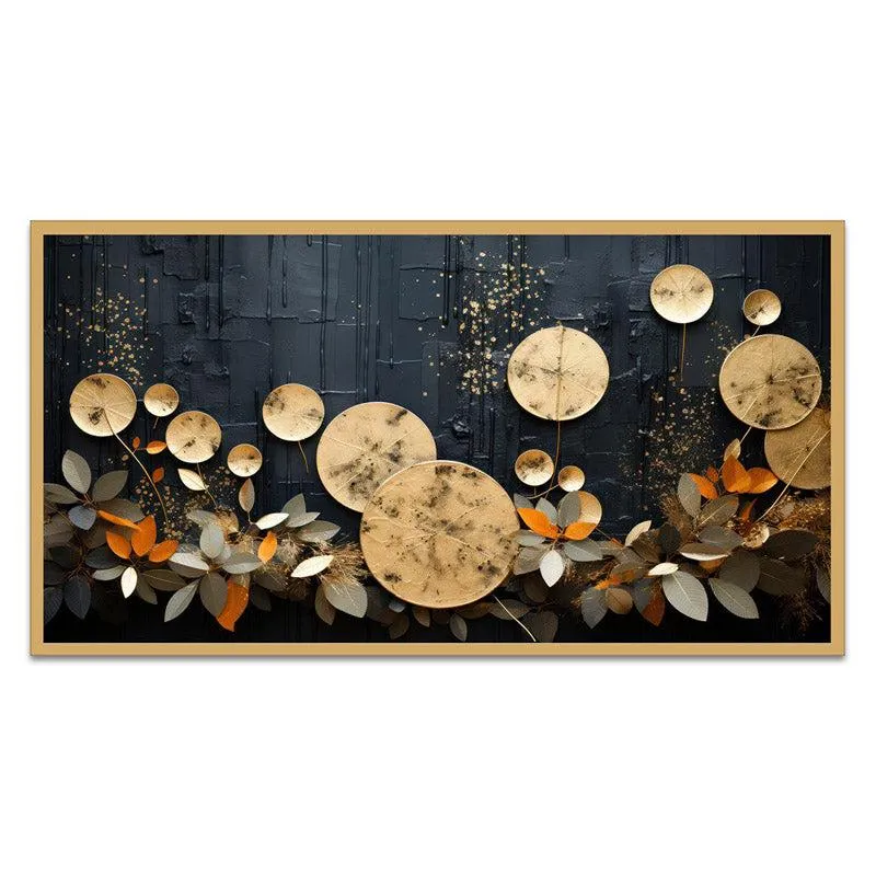 Ravenna Abstract Wall Painting With Frame media 5