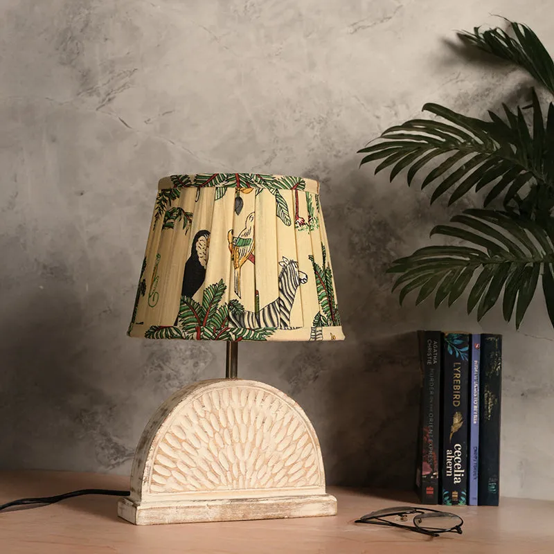 Half Carve Fauna Cotton Table Lamp media 2