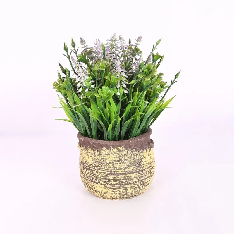 Lavender Artificial Flower With Pot - Lilac media 3