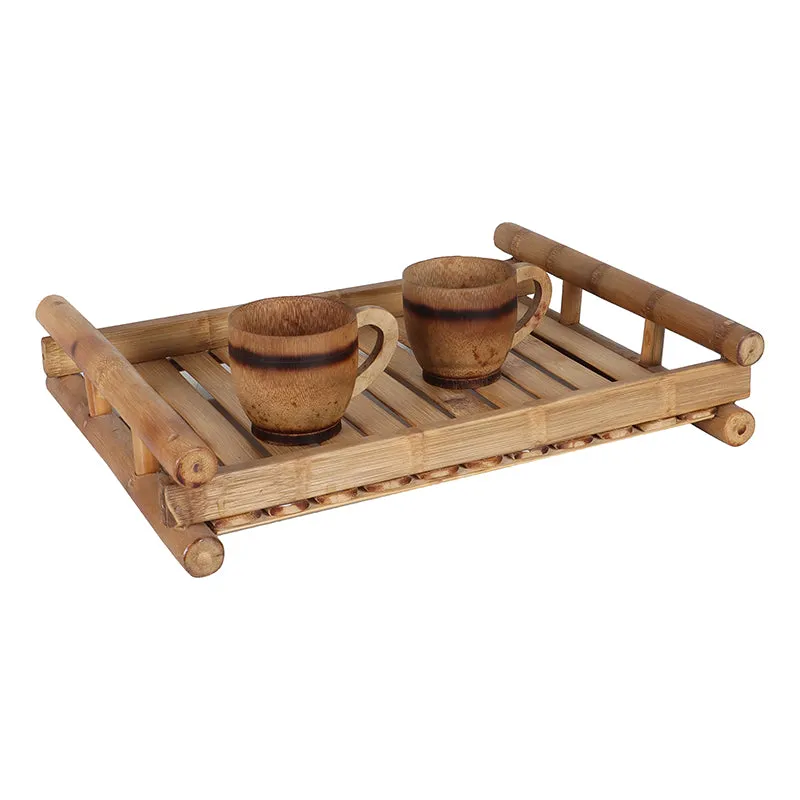 Verdant Sip Bamboo Tea Set (300 ML) - Three Piece Set media 3