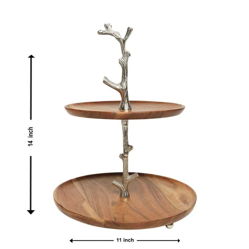 Lonara Wooden Cake Stand media 4