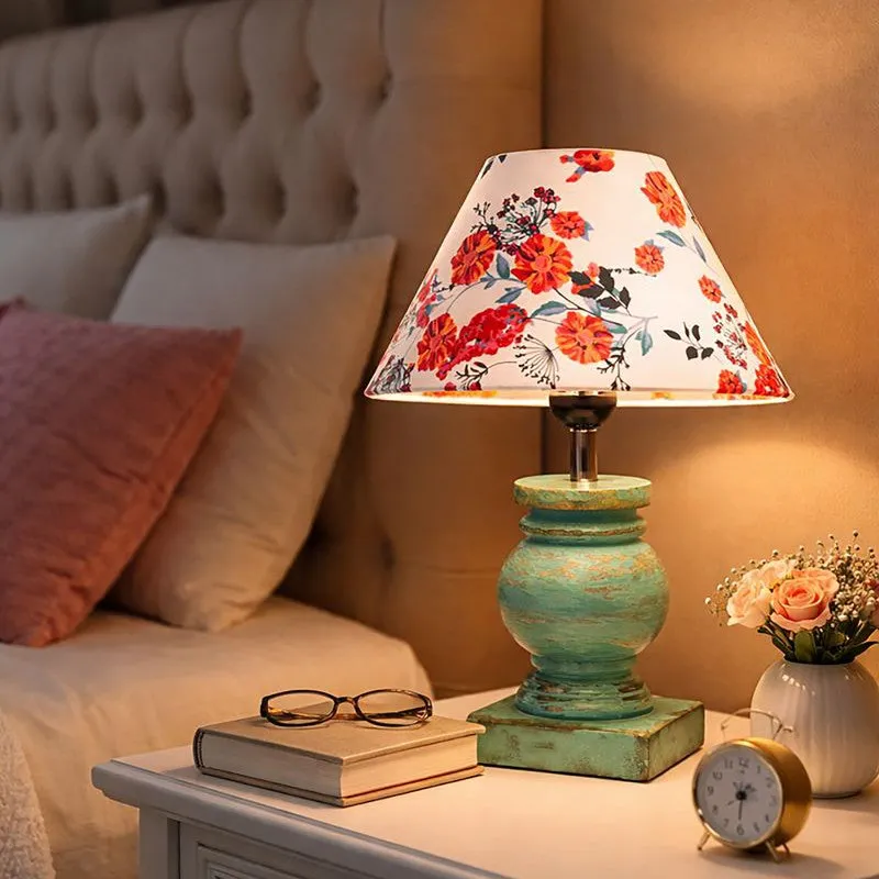 PetalCanvas Wooden Table Lamp media 3