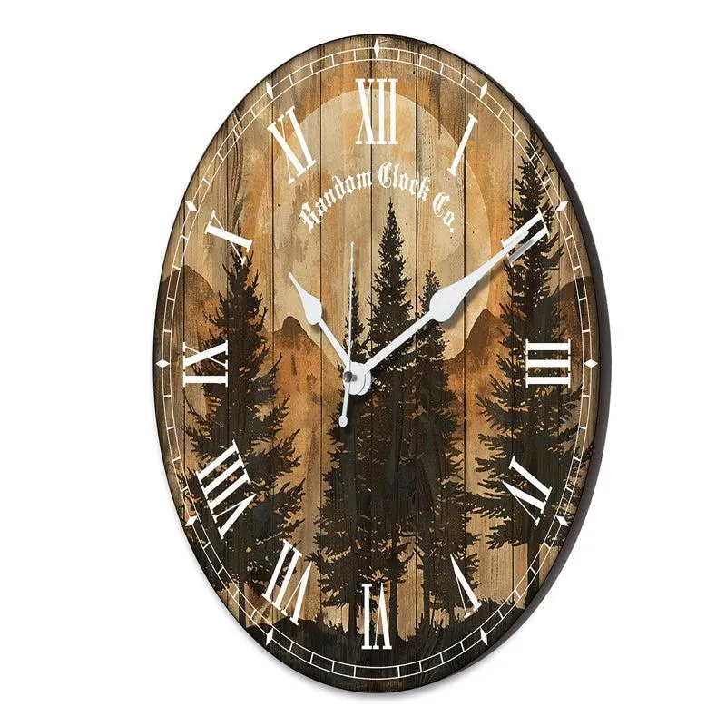 Panta Rhei Analog Wooden Wall Clock media 5