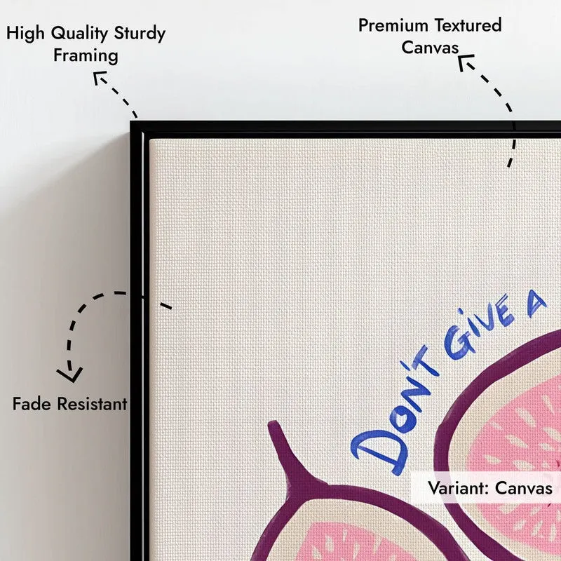 Fresh Fig Archival Canvas Wall Art - Black media 7