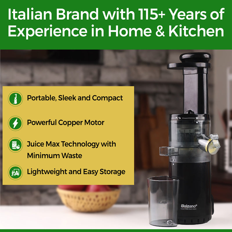 Balzano Compact, Cold Press Juicer media 5