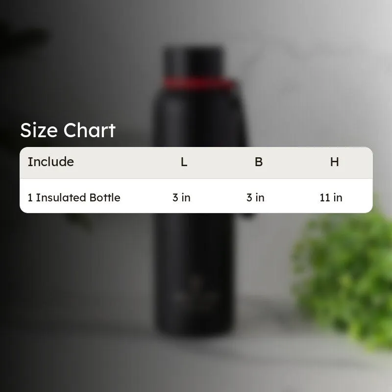 Aqueous Hot & Cold Thermos Water Bottle (Black) - 750 mL media 5