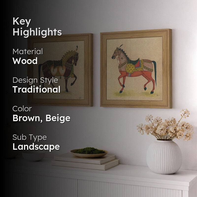 Equine Rustic Wall Art - Set Of Two media 2