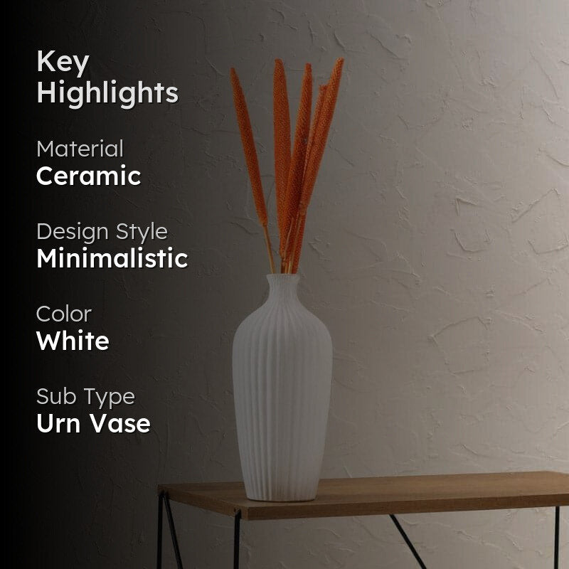 Jude Jazz Vase - White media 2