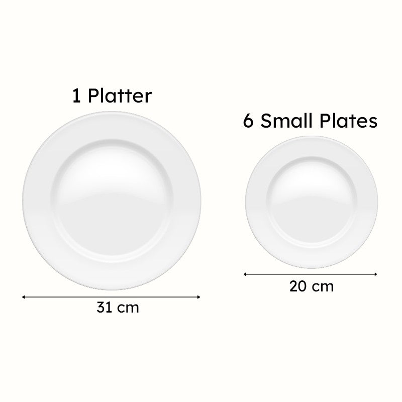 Christine Platter and Plates - 7 Piece Set media 7