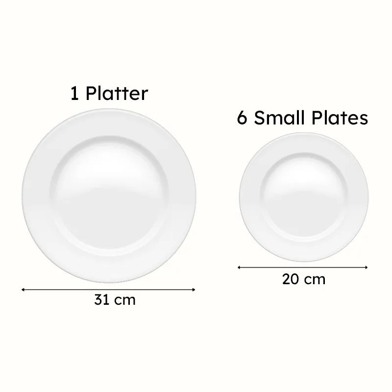Christine Platter and Plates - 7 Piece Set media 7