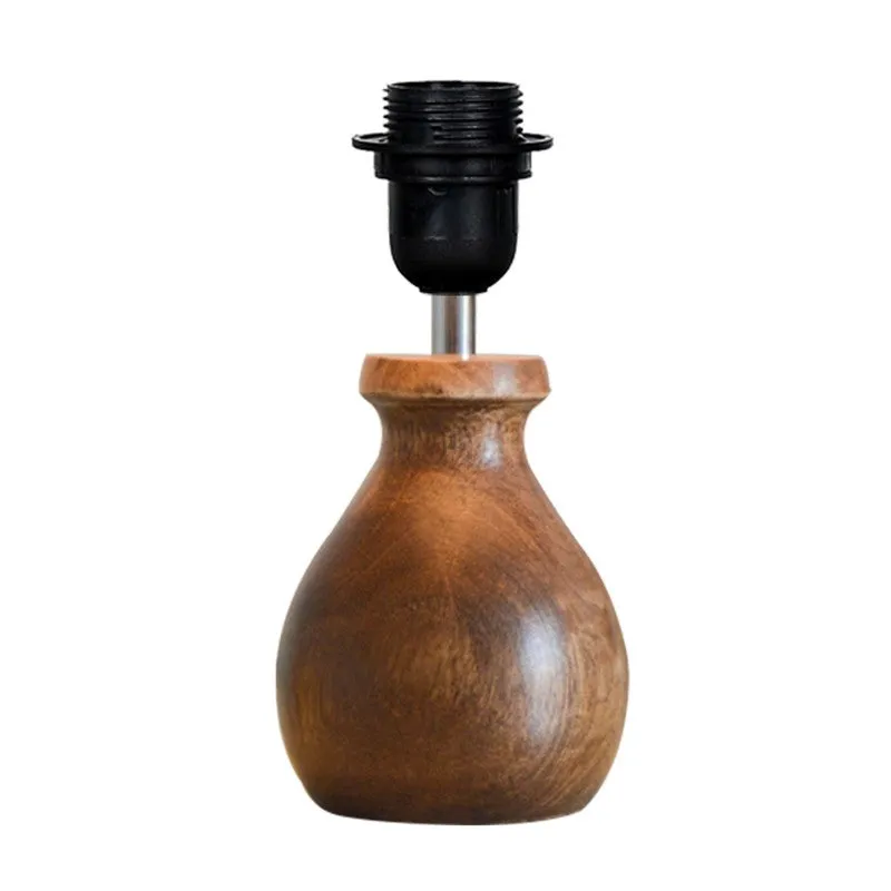 FeatherDrape Wooden Table Lamp media 8