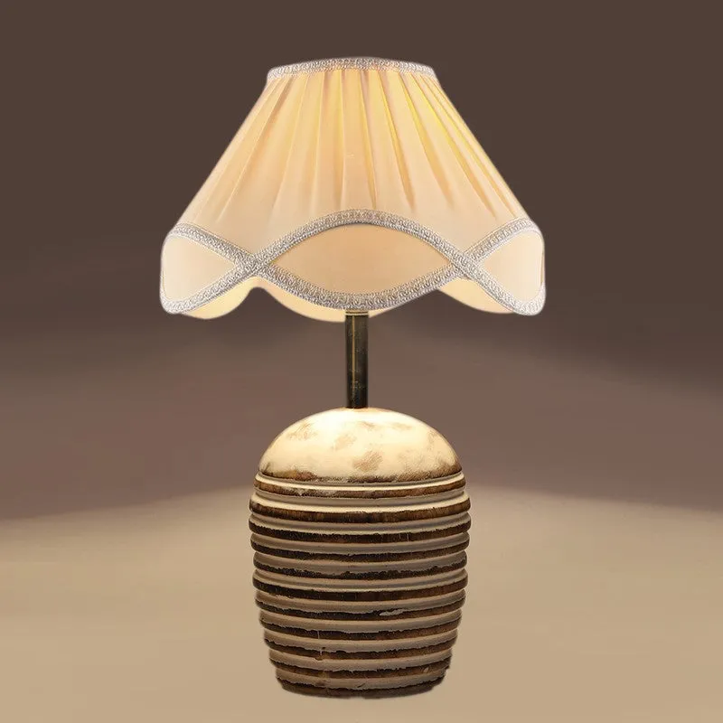 Aurivelle Cotton Table Lamp - White media 6