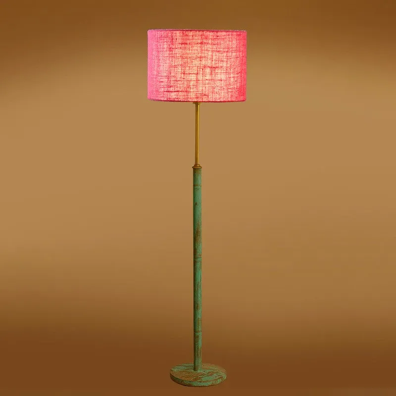 Vintage Glow Wooden Floor Lamp - Pink media 7