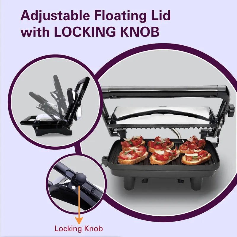 Hamilton Beach Panini Maker with Skewers - 1400 W media 6