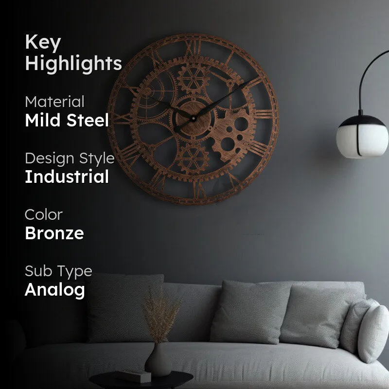 Steady Silent Wall Clock - Bronze media 2