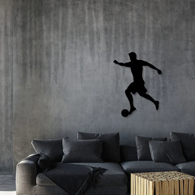 Football Play Black Iron Wall Accent media 1