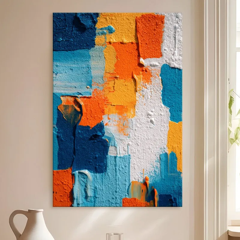 Brushstroke Abstract Texture Canvas Wall Art media 4