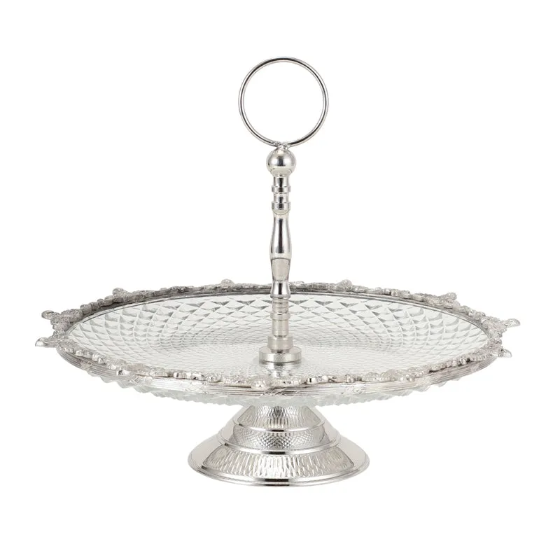 Crystal Norma Cake Stand - Silver media 3